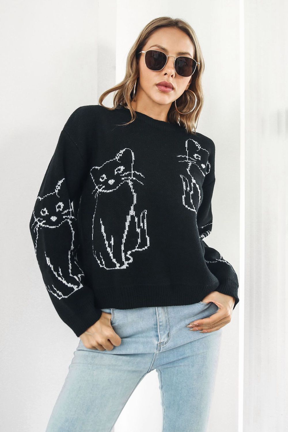 Cat Pullover Sweater (S-L)