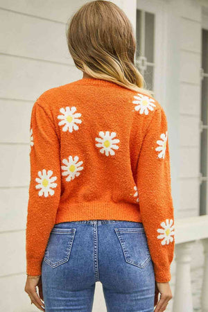 Flower Pullover Sweater (S-XL)