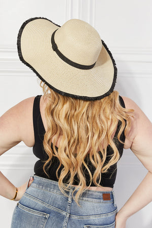 'Bring Me Back' Sun Straw Hat in Ivory
