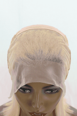 Blonde #613 12" 160g Lace Front Wigs Human Hair 150% Density