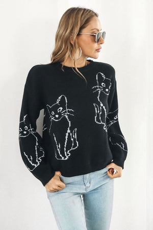 Cat Pullover Sweater (S-L)