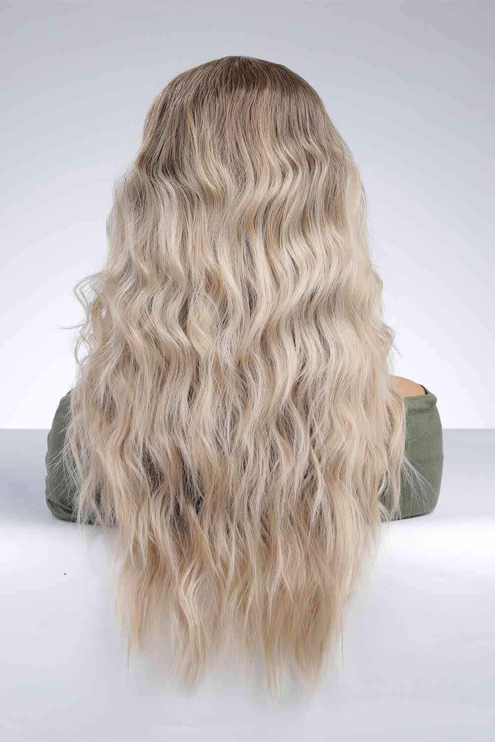 Light Brown/Blonde Ombre 13*2" Lace Front Wigs Synthetic Long Wave 24'' 150% Density