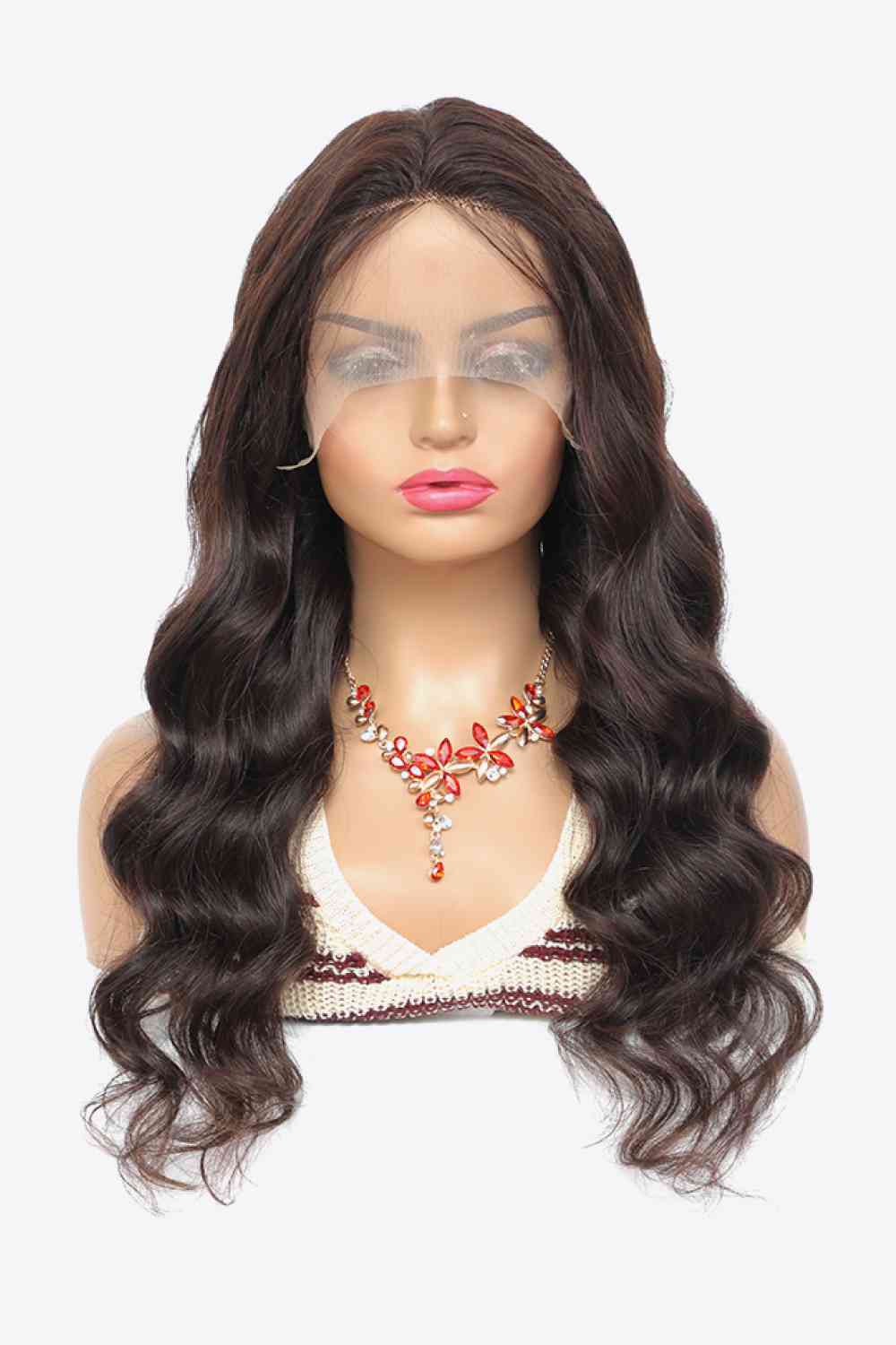 Brazilian Remy 20" 13x4 Lace Front Wigs Body Wave Human Virgin Hair Natural Color 150% Density