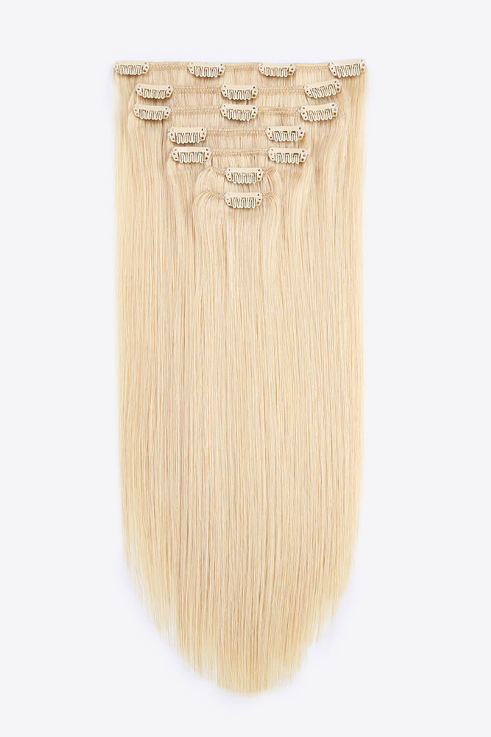 Blonde 20" 120g Clip-in Hair Extensions Indian Human Hair