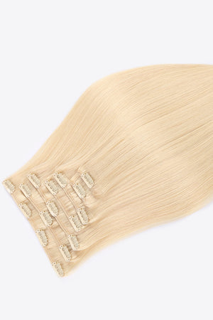 Blonde 16" 110g Clip-in Hair Extensions Indian Human Hair