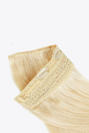 22" 100g Fully Handmade Straight Indian Human Halo Hair Extensions