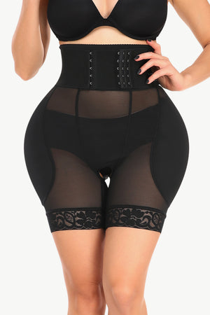 Waist Trainer Breathable Lace Trim Body Shaping Shorts (S-6XL)