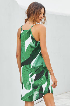 Peony Print Sleeveless Dress (XS-2XL)