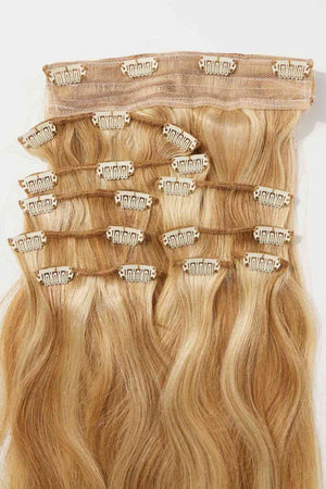 Brazilian Remy 18" 200g #613 Straight Clip-in Hair Extensions Human Hair
