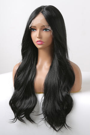 Black 13*2" Lace Front Wigs Synthetic Long Wavy 24" 150% Density